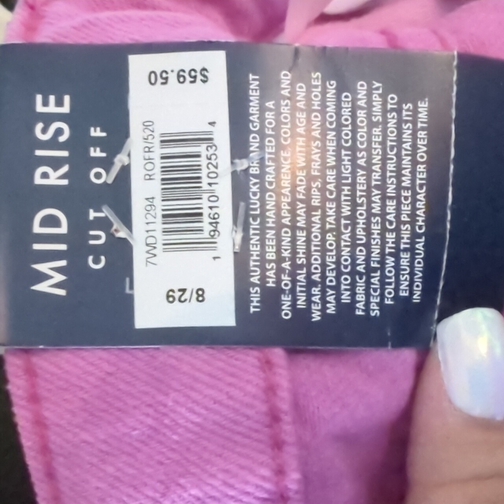Lucky Brand mid waist cut off shorts